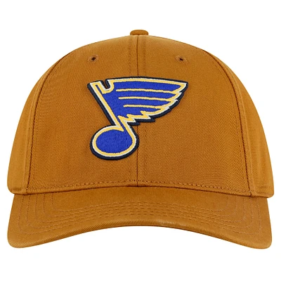 Casquette ajustable en sergé délavé American Needle Tan St. Louis Blues Hepcat pour homme