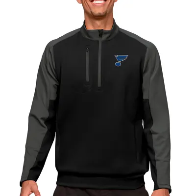 St. Louis Blues Antigua Quarter-Zip Pullover Top