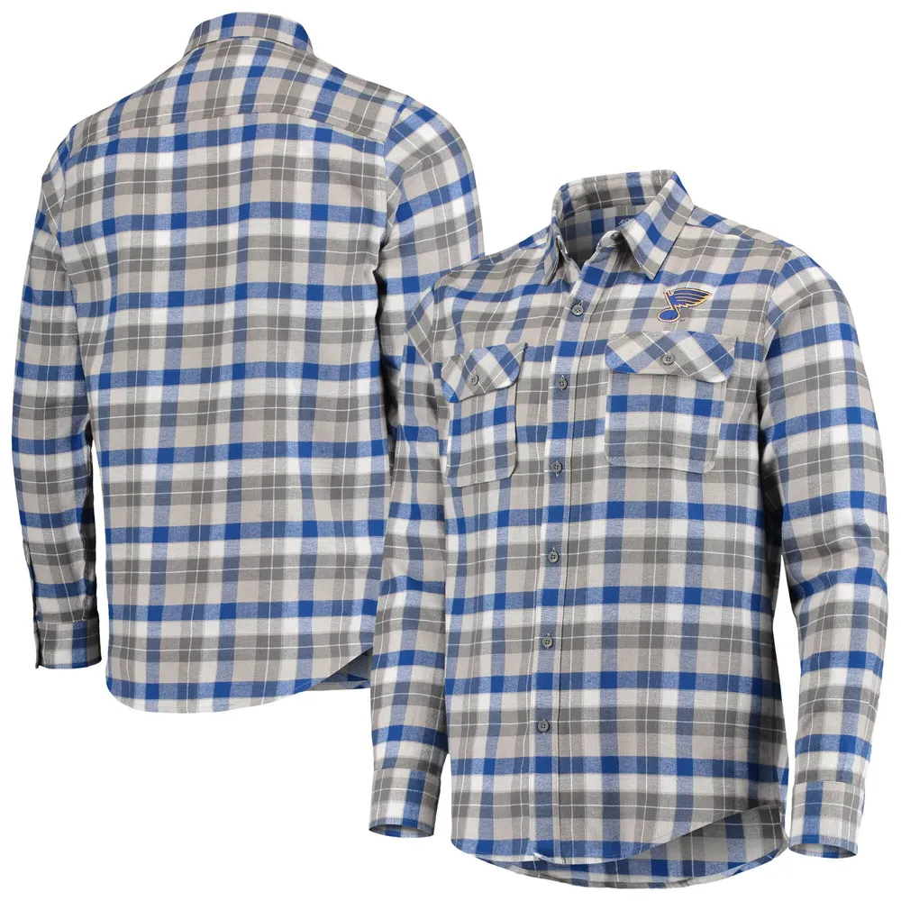 St. Louis Blues Flannel Button-Up Shirt - Blue