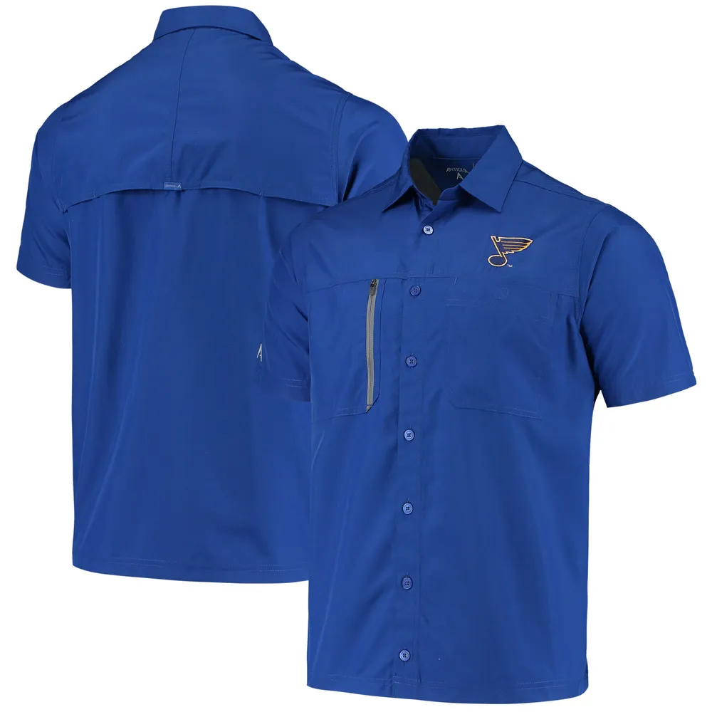 Women's Cutter & Buck Light Blue St. Louis Cardinals Americana Logo Oxford Stretch Long Sleeve Button-Up Shirt