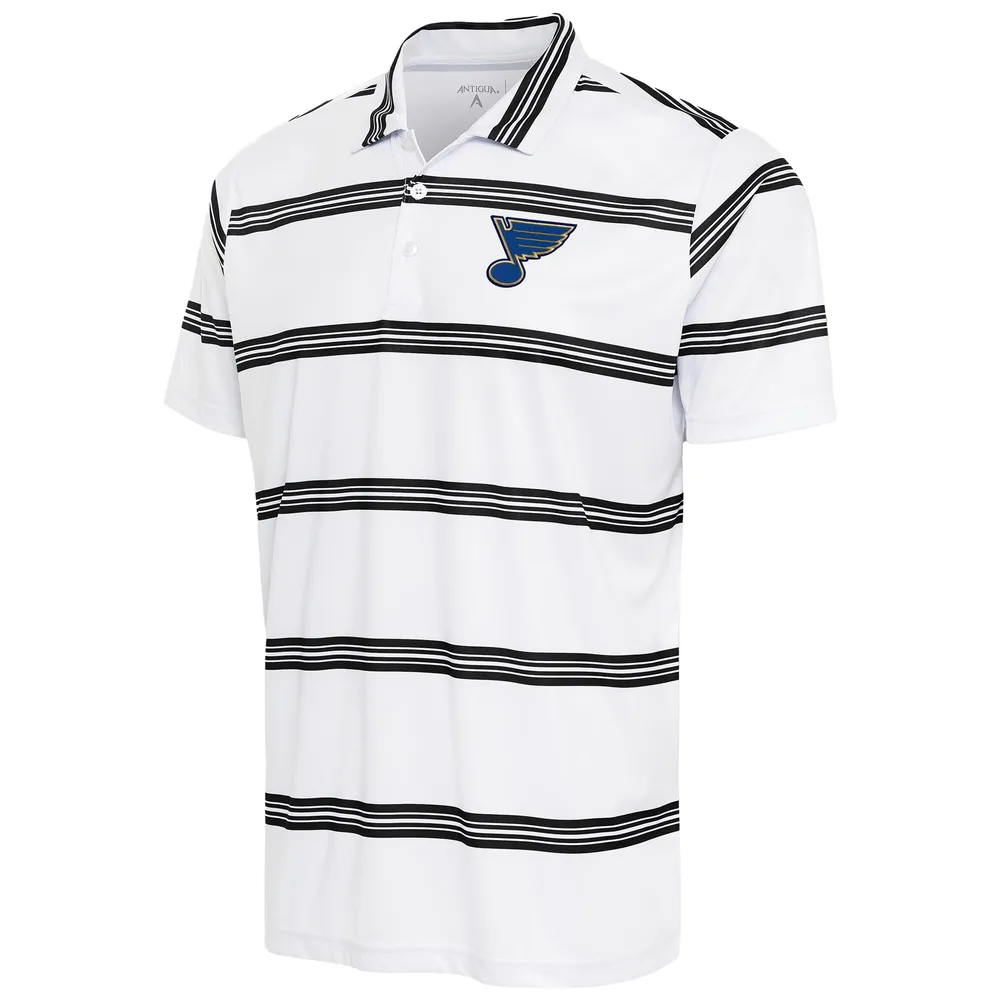 Antigua St Louis Blues Mens White Tribute Short Sleeve Polo