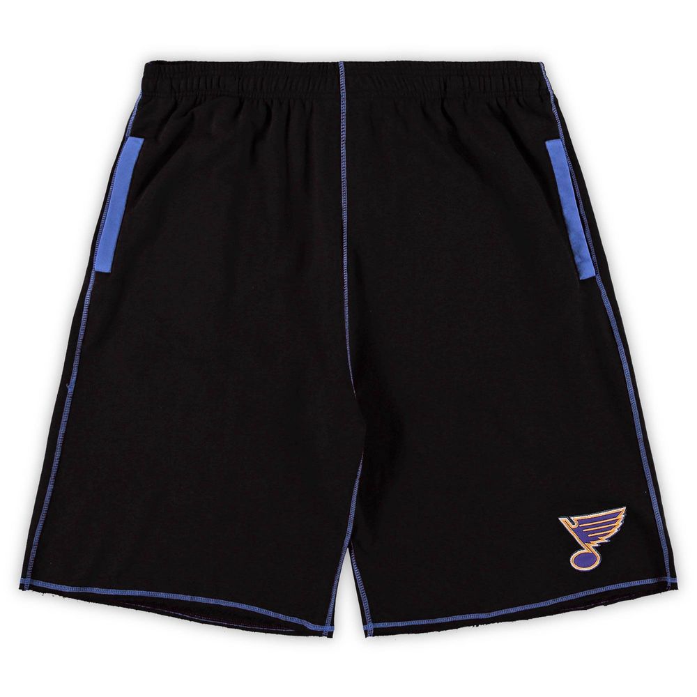 Men's Black St. Louis Blues Big & Tall French Terry Shorts