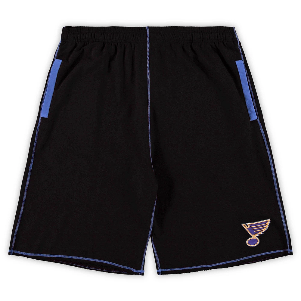 Short en molleton noir Big & Tall St. Louis Blues pour homme