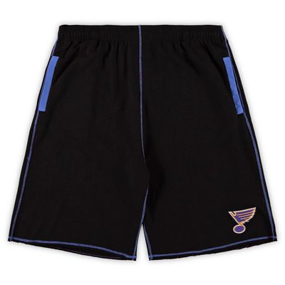 Men's Black St. Louis Blues Big & Tall French Terry Shorts