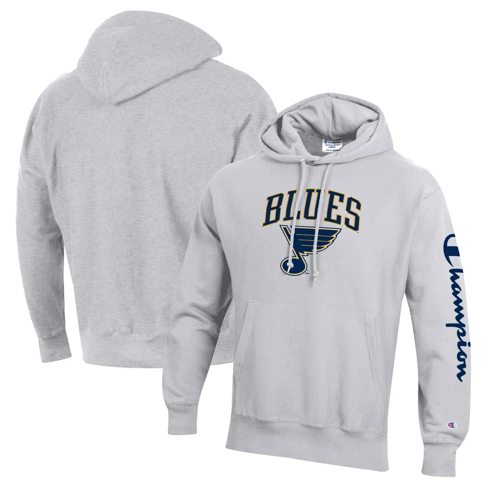 Lids St. Louis Blues Champion Women's Reverse Weave Pullover Hoodie -  Heathered Gray