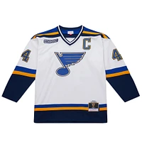 Maillot de jeu puissance Chris Pronger pour homme, blanc, St. Louis Blues 1999-00