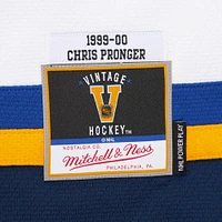 Maillot de jeu puissance Chris Pronger pour homme, blanc, St. Louis Blues 1999-00