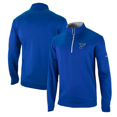 Veste bleue Columbia St. Louis Blues Wickham Hills Omni-Wick Quarter-Zip pour hommes