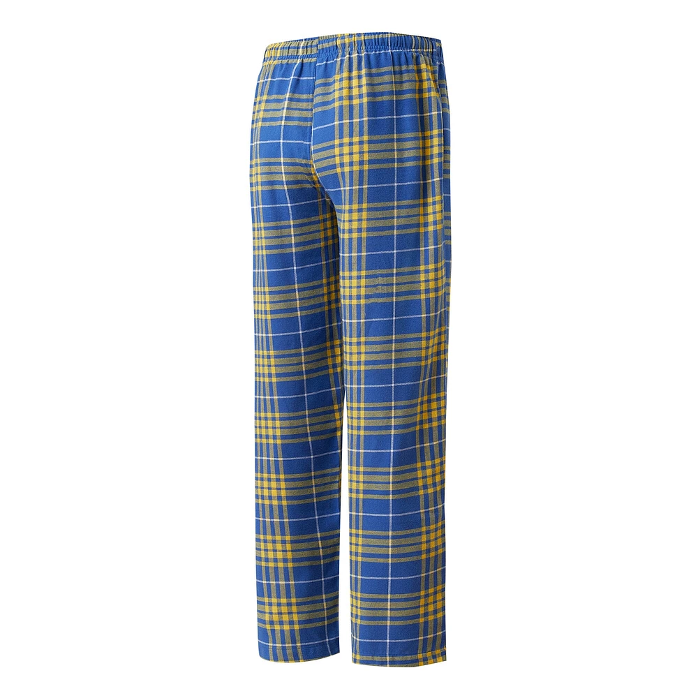 Men's Concepts Sport Blue/Gold St. Louis Blues Concord Flannel Sleep Pants