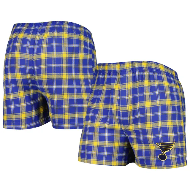 Lids St. Louis Blues Concepts Sport Concord Flannel Boxers - Blue/Gold