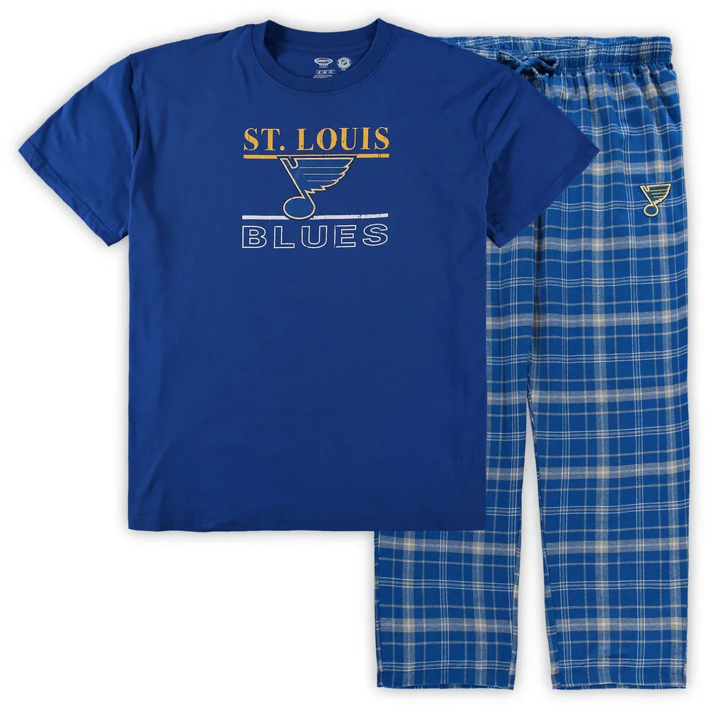 Youth Blue St. Louis Blues Allover Print Long Sleeve T-Shirt and Pants  Sleep Set