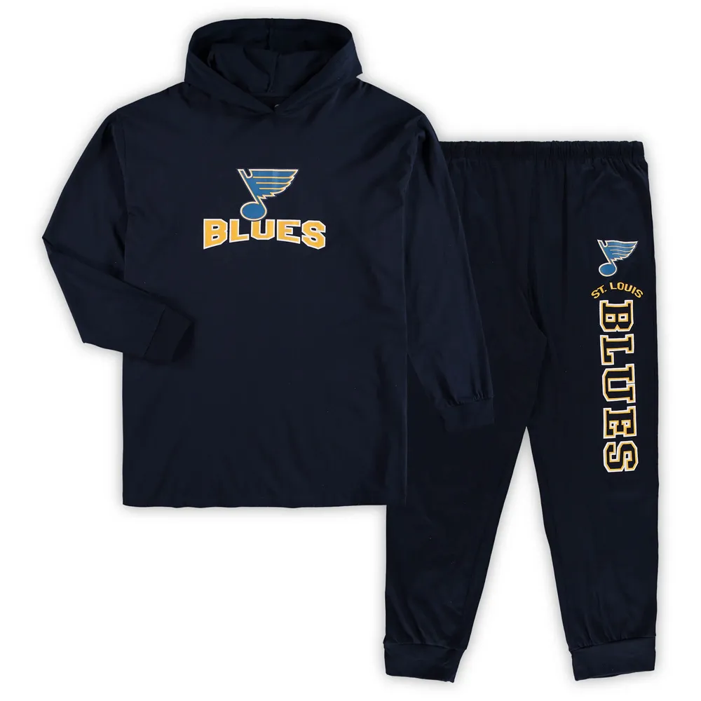 Lids St. Louis Blues Concepts Sport Big & Tall Pullover Hoodie Joggers  Sleep Set - Navy