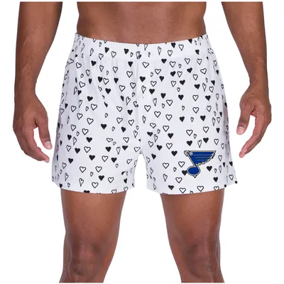 St. Louis Blues Concepts Sport Epiphany All Over Print Knit Boxers - White