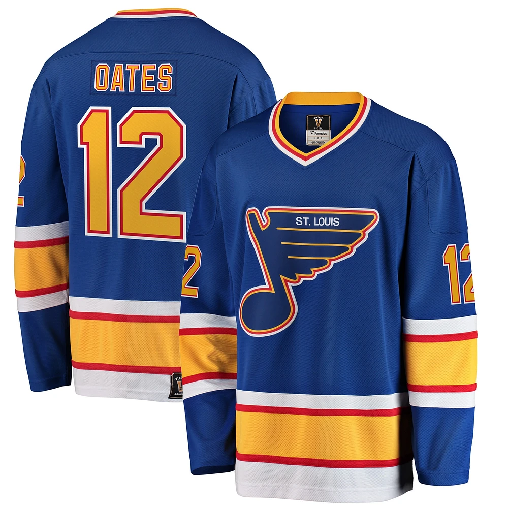 Fanatics pour hommes Adam Oates Bleu St. Louis Blues Premier Breakaway Maillot de joueur retraité