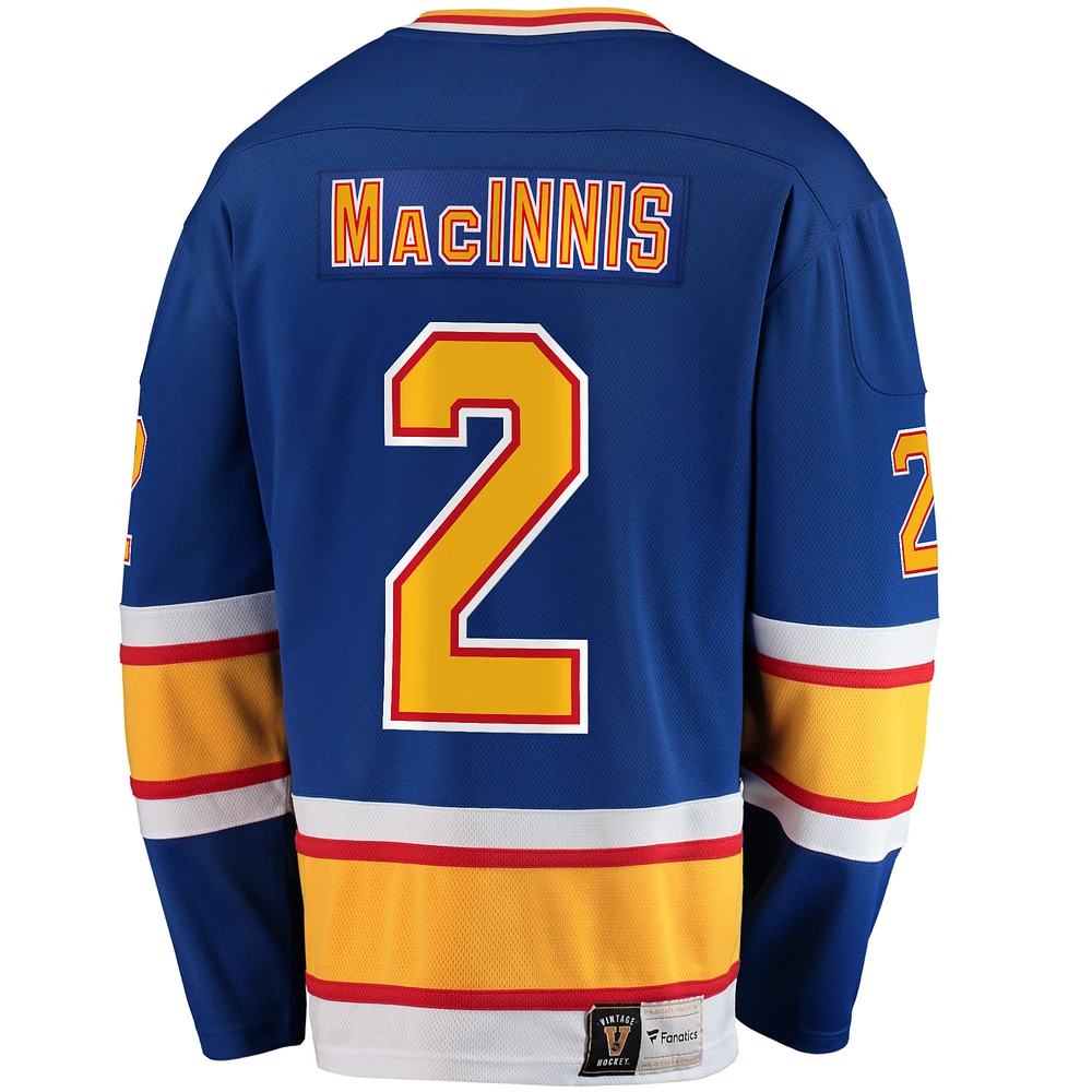 Maillot de joueur retraité Fanatics Al Macinnis St. Louis Blues Premier Breakaway pour hommes, bleu