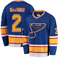 Maillot de joueur retraité Fanatics Al Macinnis St. Louis Blues Premier Breakaway pour hommes, bleu