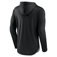 Sweat à capuche emblématique Fanatics pour homme, noir/anthracite chiné, des St. Louis Blues