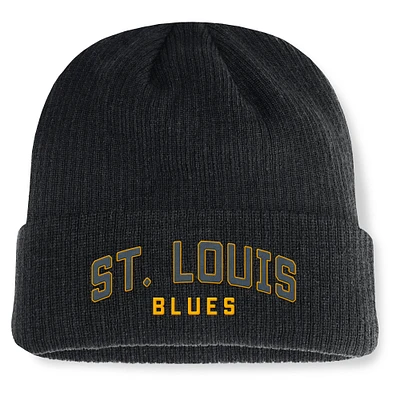 Bonnet à revers Andee des Blues de St. Louis pour hommes Fanatics Black