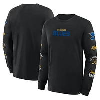 Men's Fanatics Black St. Louis Blues Boxed Legacy Long Sleeve T-Shirt