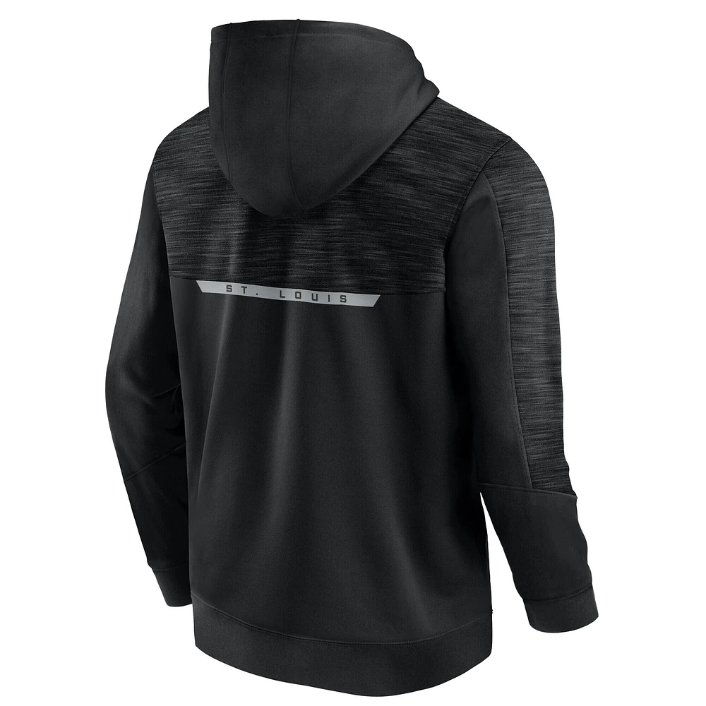 Sweat à capuche noir St. Louis Blues Iced Out pour homme Fanatics