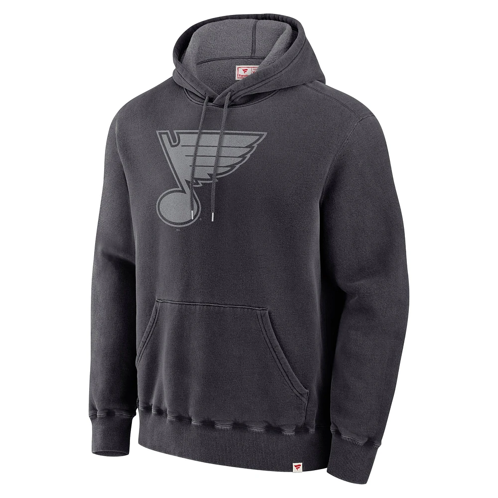 Men's Fanatics Black St. Louis Blues Made Canada Pullover Hoodie