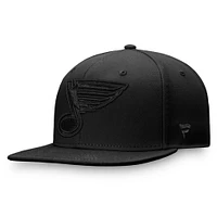 Men's Fanatics Black St. Louis Blues Team Haze Fitted Hat