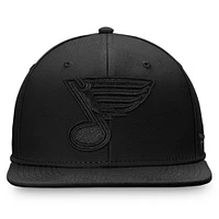 Men's Fanatics Black St. Louis Blues Team Haze Fitted Hat