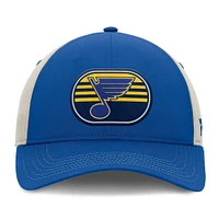 Men's  Fanatics  Blue/Gray St. Louis Blues 2025 Stanley Cup Playoffs Locker Room Trucker Adjustable Hat