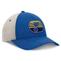 Men's  Fanatics  Blue/Gray St. Louis Blues 2025 Stanley Cup Playoffs Locker Room Trucker Adjustable Hat