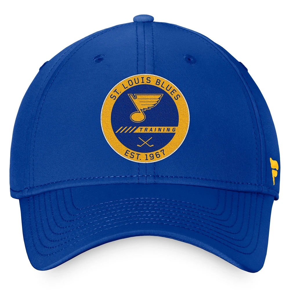 Men's Fanatics Blue St. Louis Blues 2022 Authentic Pro Training Camp Flex Hat