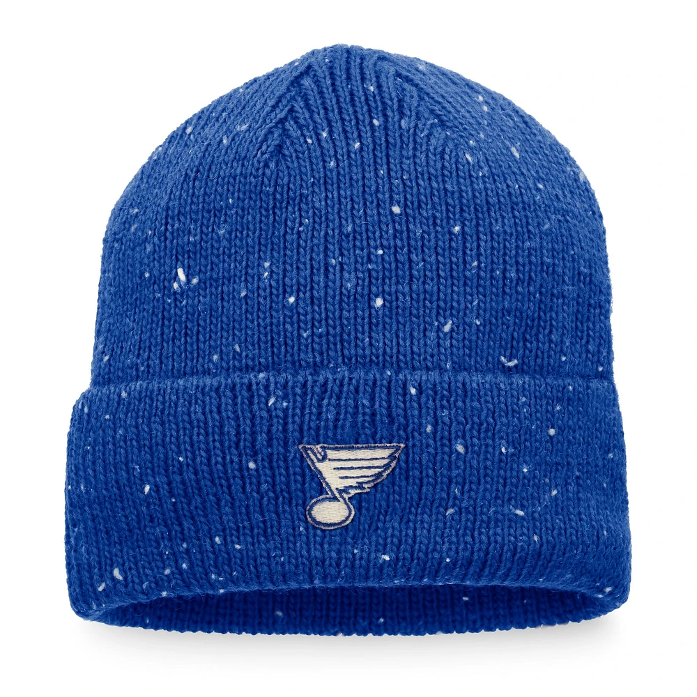 Men's Fanatics Blue St. Louis Blues Authentic Pro Rink Pinnacle Cuffed Knit Hat