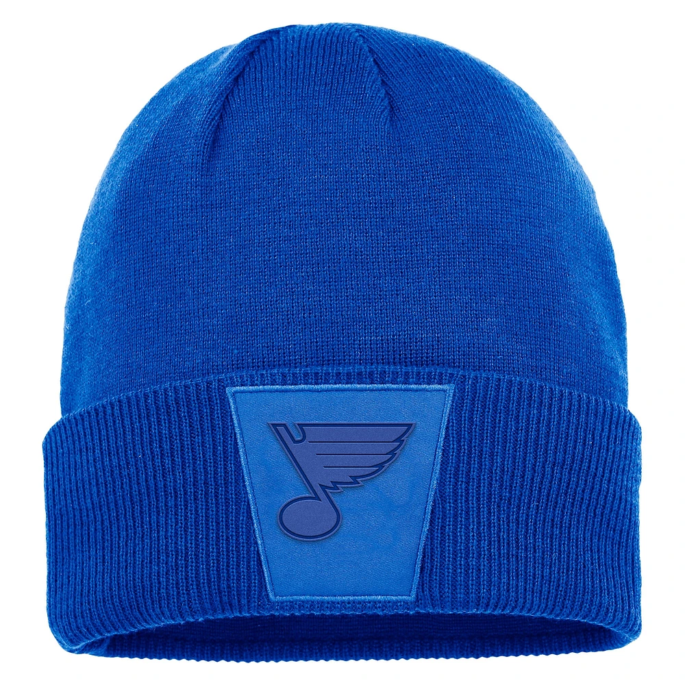 Men's Fanatics St. Louis Blues Authentic Pro Road Cuffed Knit Hat