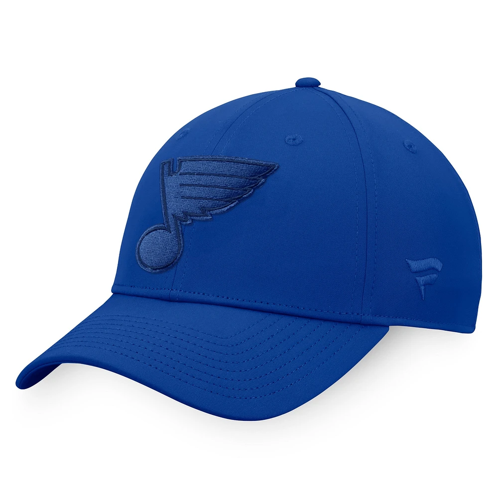 Casquette Snapback Authentic Pro Road Fanatics bleue des St. Louis Blues pour hommes