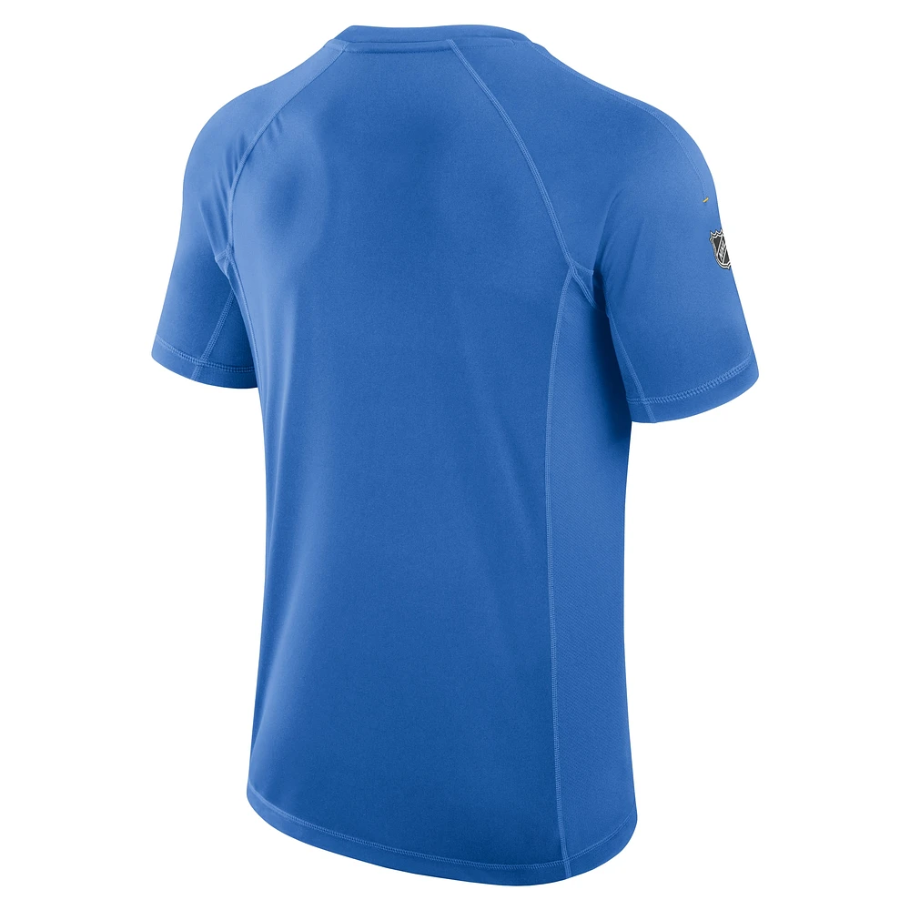 Men's Fanatics Blue St. Louis Blues Authentic Pro Tech Raglan T-Shirt