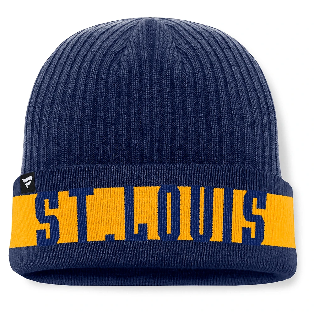 Men's Fanatics Blue St. Louis Blues Blueliner Cuffed Knit Hat