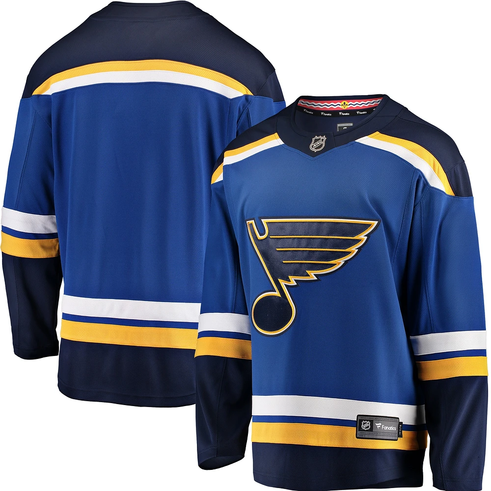 Maillot Fanatics St. Louis Blues Breakaway Home pour hommes, bleu