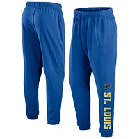 Pantalon de survêtement en polaire Fanatics bleu St. Louis Blues Chop Block pour hommes