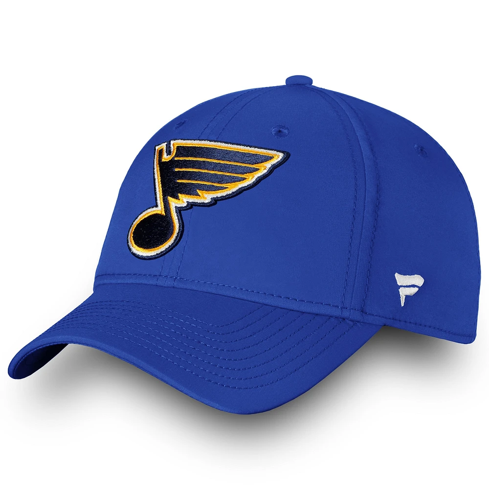 Casquette Fanatics Blue St. Louis Blues Core Elevated Speed ​​Flex pour hommes