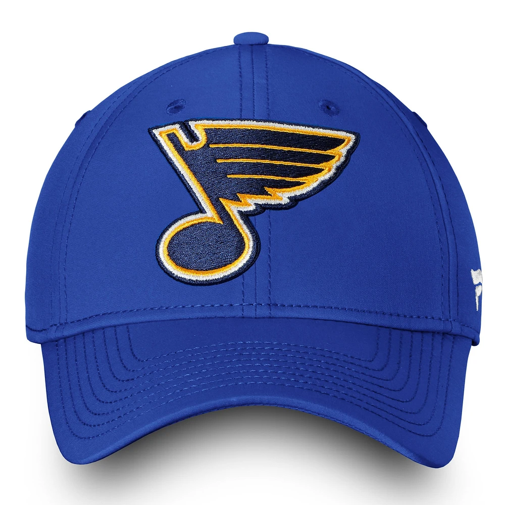 Casquette Fanatics Blue St. Louis Blues Core Elevated Speed ​​Flex pour hommes