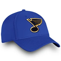 Casquette Fanatics Blue St. Louis Blues Core Elevated Speed ​​Flex pour hommes