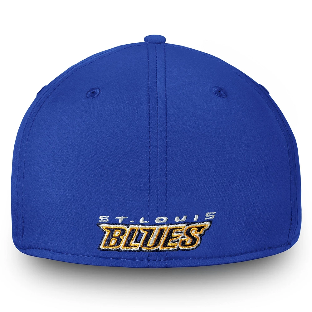 Casquette Fanatics Blue St. Louis Blues Core Elevated Speed ​​Flex pour hommes