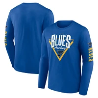Men's Fanatics Blue St. Louis Blues Headline Long Sleeve T-Shirt