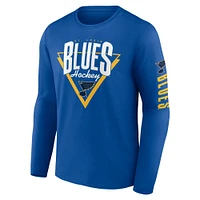 Men's Fanatics Blue St. Louis Blues Headline Long Sleeve T-Shirt