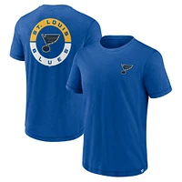 T-shirt bleu St. Louis Blues High Stick de marque fanatiques pour hommes