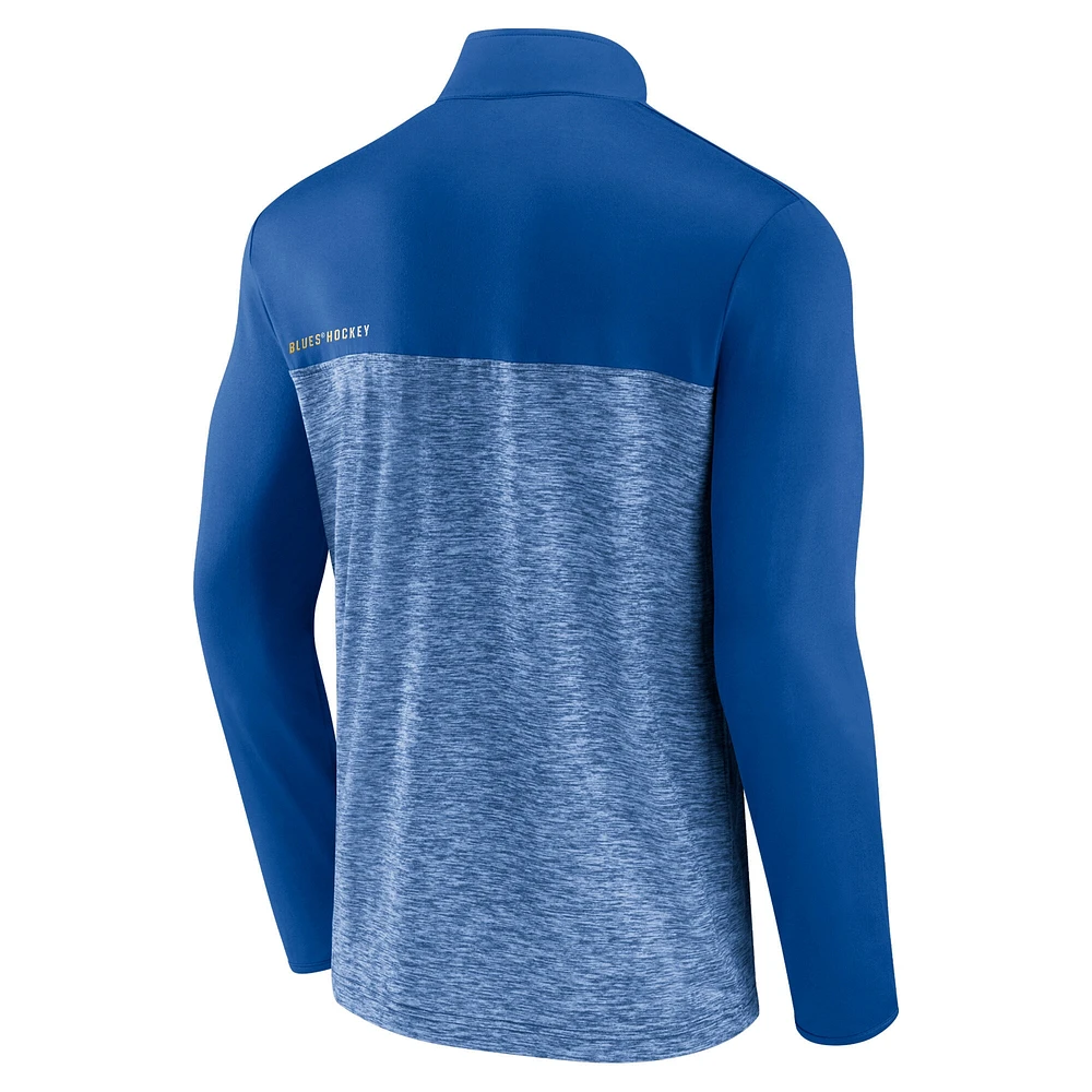 Men's Fanatics Blue St. Louis Blues Iconic Defender Quarter-Zip Jacket