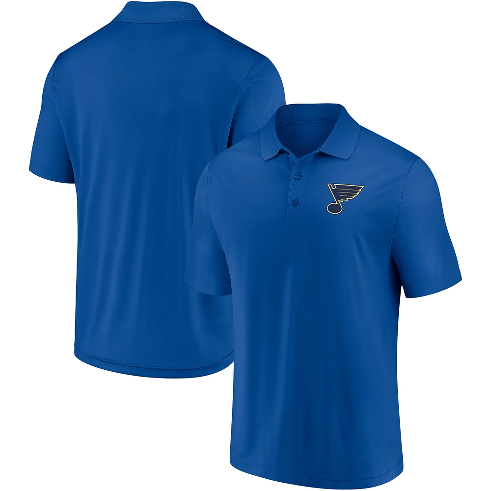 Men's Fanatics Blue St. Louis Blues Winning Streak Polo