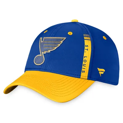 St. Louis Blues Fanatics Branded 2022 NHL Draft Authentic Pro Flex Hat - Blue/Yellow