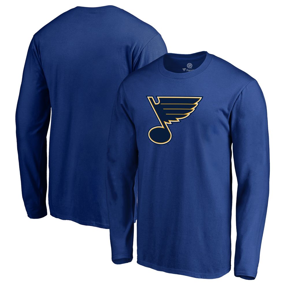 Fanatics Branded Men's Fanatics Branded Blue St. Louis Blues Primary Team  Logo Long Sleeve T-Shirt