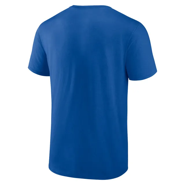 Men's St. Louis Blues Fanatics Branded Blue Authentic Personalized T-Shirt