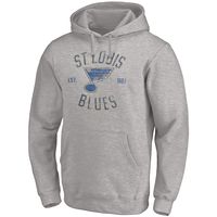 Women's Fanatics Branded Heather Navy St. Louis Blues Authentic Pro Pullover Hoodie